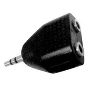 Adaptor 3.5mm Stereo Αρσενικό σε 2x Mono Θηλυκά Πλαστικό Μαύρο Lancom EA2048