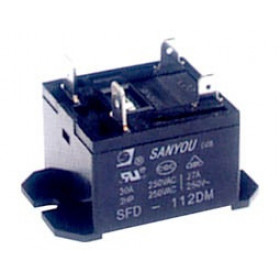 Ρελέ Ηλεκτρομαγνητικό 24VDC 30A 1 Επαφής N.O. 4 Pin Fast On Sanyou