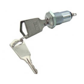 Διακόπτης με Κλειδί OFF-ON 90°, 2 Θέσεων 2 Pin SPST, 0.5A/250VAC, Φ12mm Ultimax S1091B-1