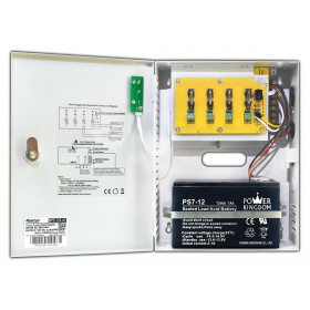 Τροφοδοτικό Switching 12VDC 4A για Συστήματα Ασφαλείας με 4 Εξόδους & Λειτουργία UPS 200x270x80mm Mulview MPS-60-12-4C