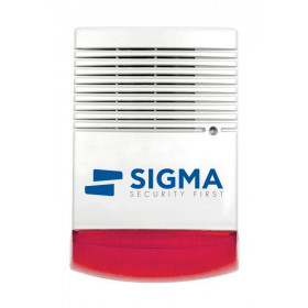 Sigma IBIS/R Σειρήνα Συναγερμού Εξωτερικού Χώρου 120dB με Flash Κόκκινου Χρώματος