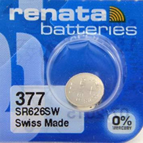 Renata 377 (SR626SW) Μπαταρία Ρολογιών Silver Oxide 1.55V 24mAh 1τμχ