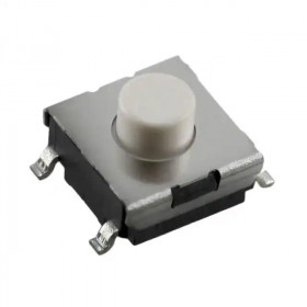 Microswitch TACT 4 Pin Push ON SPST-NO, 1.47N, SMT 6x6x4.3mm Omron B3FS-1012P