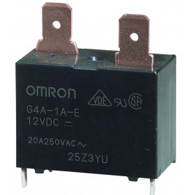 Ρελέ Ηλεκτρομαγνητικό 12VDC 20A 1 Επαφής N.O 4 Pin για PCB Omron G4A-1A-E 12VDC