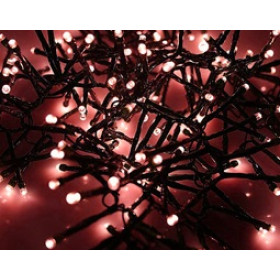 Χριστουγεννιάτικα Λαμπάκια LED Κόκκινα 100 τεμ. με Πράσινο Καλώδιο και Χειριστήριο 8 Λειτουργιών 5m 230V 02.002.0236