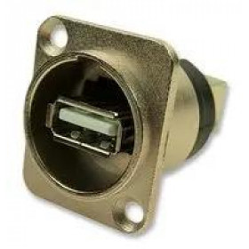 Adaptor για Panel USB 2.0 Type A Θηλυκό Εμπρός σε USB Type B Θηλυκό Πίσω Cliff CP30110