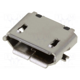 Βύσμα Micro USB 2.0 5 Pin Θηλυκό Οριζόντιο για PCB SMD Attend 207A-BBA0-R