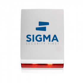 Sigma Dione/R Σειρήνα Συναγερμού Εξωτερικού Χώρου 122dB με Flash Κόκκινου Χρώματος