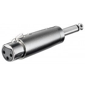 Adaptor XLR 3 Pin Θηλυκό σε 6.3mm Mono Αρσενικό Μεταλλικό 27451