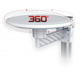 Red Eagle Elixa Εξωτερική Κεραία TV Λήψης 360° με Ενισχυτή 42dB Κατάλληλη για Σκάφη, Camping & Τροχόσπιτα 220VAC & 12VDC