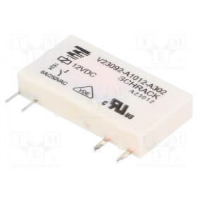 Ρελέ Ηλεκτρομαγνητικό 12VDC 6A 1 Επαφής N.O 4 Pin για PCB Schrack 0-1393236-8