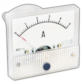 Αναλογικό Αμπερόμετρο Πίνακα 0÷5Α DC 60x60mm με Βίδες (Shunt)