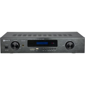 React AV-1305P Ραδιοενισχυτής Ήχου Stereo 2x50W RMS 4-16Ω FM/USB/SD/Bluetooth/Phono Μαύρος