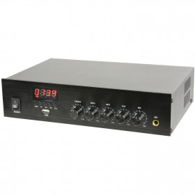 Megasound SM2040U Ενισχυτής Ήχου Mono 40W 4-16Ω/100V USB/MIC/Bluetooth Μαύρος