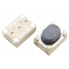 Microswitch TACT 4 Pin Push ON SPST-NO, 0.4N, SMT 4.2x3.2x2.5mm C&K PTS815SJG250SMTRLFS