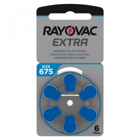Rayovac Extra Advanced 675 Μπαταρίες Ακουστικών Βαρηκοΐας 6τμχ