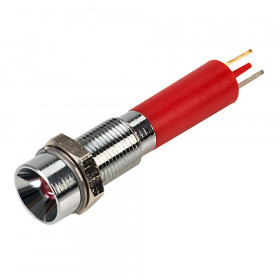 Ενδεικτική Λυχνία LED Κόκκινη Φ6mm 24VDC IP40 με Faston CML 19030353
