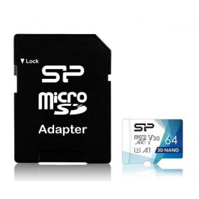 Silicon Power Κάρτα Μνήμης Superior Pro MicroSDXC 64GB Class30 UHS-I SP064GBSTXDU3V20AB