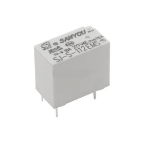 Ρελέ Ηλεκτρομαγνητικό 12VDC 16A 1 Επαφής N.O 4 Pin για PCB Sanyou SJ-S-112EMS