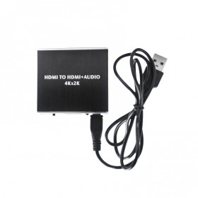HDMI Audio Extractor 4K 30Hz με Έξοδο Ήχου 3.5mm & Toslink Μαύρο Realsafe CVT-578