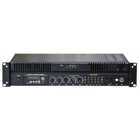Hentr MPA-060QUF Μικροφωνικός Ραδιοενισχυτής 60W 100V 1 Ζώνης FM/USB/SD/3xMIC/2xAUX Μαύρος