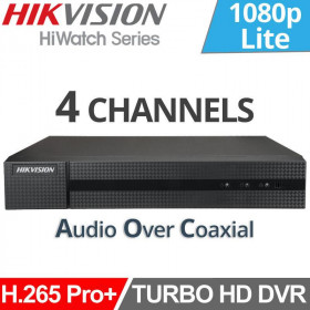 Hikvision HiWatch HWD-5104MH Καταγραφικό 4 Καναλιών 2MP Lite H.265 Pro+ & 4 Audio Over Coax