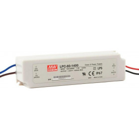 Τροφοδοτικό LED Σταθερής Έντασης 58.8W | 9÷42VDC | 1400mA Mean Well LPC-60-1400