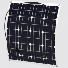 Ημιεύκαμπτο Μονοκρυσταλλικό Φωτοβολταϊκό Panel 40W 53.5x37.8x0.3cm με Βύσματα MC4 Invictus SRF-40