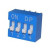 Dip Switch 4 Επαφών OFF-ON, 11.58x7.62mm, Βήμα 2.54mm για PCB DFT DS-4P