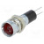 Ενδεικτική Λυχνία LED Κόκκινη Φ8.2mm 12VDC IP40 με Faston