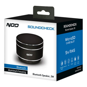 NOD Soundcheck Φορητό Ηχείο Bluetooth 5W με FM, microSD & Mic Μαύρο