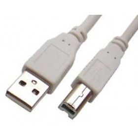 Καλώδιο USB 2.0 Type A Αρσενικό σε Type B Αρσενικό 3m Μπεζ VNzane