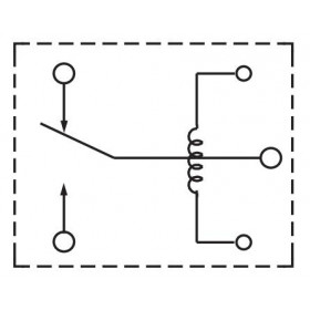 Ρελέ Ηλεκτρομαγνητικό 6VDC 7A 1 Επαφής N.C+N.O 5 Pin για PCB Sanyou SRD-S-106D-F