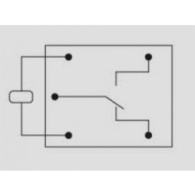 Ρελέ Ηλεκτρομαγνητικό 12VDC 15A 1 Επαφής N.C+N.O 5 Pin για PCB Sanyou G5-22F-1Z