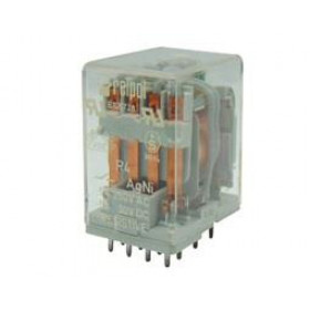 Ρελέ Ηλεκτρομαγνητικό 110VDC 5A 4 Επαφών N.C+N.O 14 Pin για PCB Relpol R42014271110