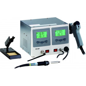 Zhongdi ZD-987 Σταθμός Ψηφιακός Κόλλησης 60W & Αποκόλλησης 80W 160÷480°C με Κεραμική Αντίσταση