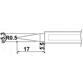 Zhongdi N22-1 (79-1610) Μύτη Κολλητηριού 1mm για το Κολλητήρι ZD-21