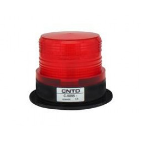 Φάρος LED 12/24VDC Κόκκινος με Επιλογή Strobe, Flashing, Περιστρεφόμενου ή Σταθερά Αναμμένου Εφέ Φ96x127mm CNTD C-5095