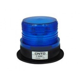 Φάρος LED 12/24VDC Μπλε με Επιλογή Strobe, Flashing, Περιστρεφόμενου ή Σταθερά Αναμμένου Εφέ Φ96x127mm CNTD C-5095