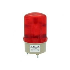 Φάρος LED 12/24VDC & 230VAC Κόκκινος με Ενσωματωμένο Buzzer & Επιλογή Περιστρεφόμενου, Flashing ή Σταθερά Αναμμένου Εφέ Φ85x155mm CNTD C-1101J