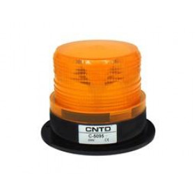 Φάρος LED 230VAC Πορτοκαλί με Επιλογή Strobe, Flashing, Περιστρεφόμενου ή Σταθερά Αναμμένου Εφέ Φ96x127mm CNTD C-5095