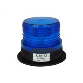 Φάρος LED 230VAC Μπλε με Επιλογή Strobe, Flashing, Περιστρεφόμενου ή Σταθερά Αναμμένου Εφέ Φ96x127mm CNTD C-5095