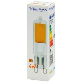 Λάμπα LED G9 230VAC 4W Θερμό Λευκό 3000K 500lm 320° Wellmax 02.001.1446