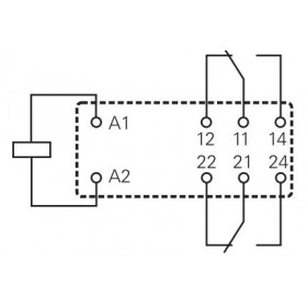 Ρελέ Ηλεκτρομαγνητικό 6VDC 8A 2 Επαφών N.C+N.O. 8 Pin για PCB RP421006 SCHRACK