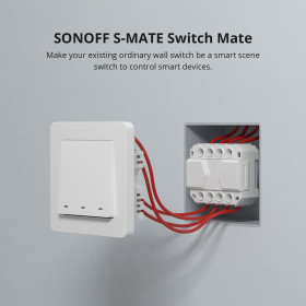 SONOFF S-MATE Smart Διακόπτης Wi-Fi 3 Εξόδων 220VAC 16Α, Λύση Χωρίς Ουδέτερη Φάση