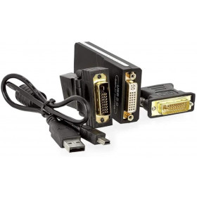 Μετατροπέας USB 2.0 σε DVI, HDMI & VGA C-170 Display Adapter Μαύρος