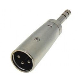Adaptor XLR 3 Pin Αρσενικό σε 6.3mm Stereo Αρσενικό Μεταλλικό JT2156