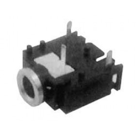 Βύσμα 3.5mm Mono Θηλυκό για PCB Πλαστικό Μαύρο 3P XJ-H025