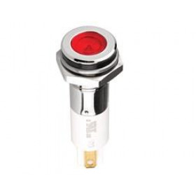 Ενδεικτική Λυχνία LED Κόκκινη Φ10mm 230VAC IP65 με Faston 02.011.0213