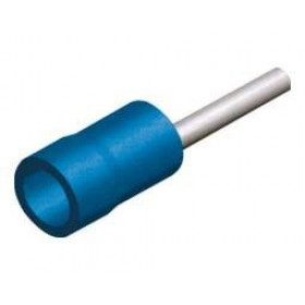 Τερματικός Ακροδέκτης Βελόνα Αρσενικός Φ1.9mm για Καλώδιο έως 2.5mm² με Μπλε Μόνωση Χαλκός PT2-10V